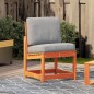 vidaXL Silla de jardín madera maciza de pino marrón cera 50,5x55x77 cm vidaXL Silla de jardín madera maciza de pino marrón cera 50,5x55x77 cm
