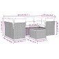 vidaXL Set de comedor de jardín 7 pzas y cojines ratán sintético negro vidaXL Set de comedor de jardín 7 pzas y cojines ratán sintético negro