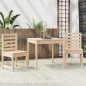 vidaXL Mesa y sillas de jardín 3 piezas madera maciza de pino vidaXL Mesa y sillas de jardín 3 piezas madera maciza de pino