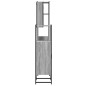 vidaXL Set de armario de baño 4 pzas madera contrachapada gris sonoma vidaXL Set de armario de baño 4 pzas madera contrachapada gris sonoma