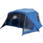 vidaXL Tienda de campaña 10 personas tela opaca impermeable azul vidaXL Tienda de campaña 10 personas tela opaca impermeable azul