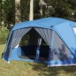 vidaXL Tienda de campaña 10 personas tela opaca impermeable azul vidaXL Tienda de campaña 10 personas tela opaca impermeable azul