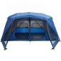 vidaXL Tienda de campaña 10 personas tela opaca impermeable azul vidaXL Tienda de campaña 10 personas tela opaca impermeable azul