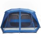 vidaXL Tienda de campaña 10 personas tela opaca impermeable azul vidaXL Tienda de campaña 10 personas tela opaca impermeable azul