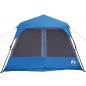 vidaXL Tienda de campaña 9 personas tela opaca impermeable azul