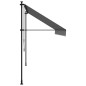 vidaXL Toldo retráctil de tela y acero gris antracita 350x150 cm vidaXL Toldo retráctil de tela y acero gris antracita 350x150 cm