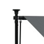 vidaXL Toldo retráctil de tela y acero gris antracita 350x150 cm vidaXL Toldo retráctil de tela y acero gris antracita 350x150 cm