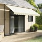 vidaXL Toldo retráctil de tela y acero crema 350x150 cm vidaXL Toldo retráctil de tela y acero crema 350x150 cm