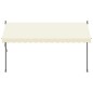 vidaXL Toldo retráctil de tela y acero crema 350x150 cm vidaXL Toldo retráctil de tela y acero crema 350x150 cm