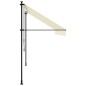 vidaXL Toldo retráctil de tela y acero crema 350x150 cm vidaXL Toldo retráctil de tela y acero crema 350x150 cm