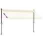 vidaXL Toldo retráctil de tela y acero crema 350x150 cm vidaXL Toldo retráctil de tela y acero crema 350x150 cm