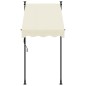 vidaXL Toldo retráctil de tela y acero crema 100x150 cm vidaXL Toldo retráctil de tela y acero crema 100x150 cm