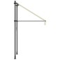 vidaXL Toldo retráctil de tela y acero crema 100x150 cm vidaXL Toldo retráctil de tela y acero crema 100x150 cm
