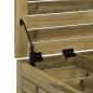 vidaXL Taburete de jardín con cojín madera de pino impregnada vidaXL Taburete de jardín con cojín madera de pino impregnada