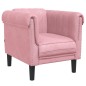 vidaXL Sillón de terciopelo rosa vidaXL Sillón de terciopelo rosa