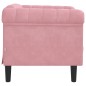 vidaXL Sillón de terciopelo rosa vidaXL Sillón de terciopelo rosa