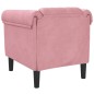 vidaXL Sillón de terciopelo rosa vidaXL Sillón de terciopelo rosa