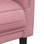 vidaXL Sillón de terciopelo rosa vidaXL Sillón de terciopelo rosa