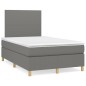 vidaXL Cama box spring con colchón y LED tela marrón oscuro 120x190 cm vidaXL Cama box spring con colchón y LED tela marrón oscuro 120x190 cm