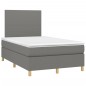 vidaXL Cama box spring con colchón y LED tela marrón oscuro 120x190 cm vidaXL Cama box spring con colchón y LED tela marrón oscuro 120x190 cm