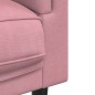 vidaXL Sillón con cojín terciopelo rosa vidaXL Sillón con cojín terciopelo rosa