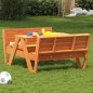 vidaXL Mesa de pícnic para niños madera pino marrón cera 88x122x58 cm vidaXL Mesa de pícnic para niños madera pino marrón cera 88x122x58 cm