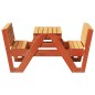 vidaXL Mesa de pícnic para niños madera pino marrón cera 88x122x58 cm vidaXL Mesa de pícnic para niños madera pino marrón cera 88x122x58 cm