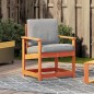 vidaXL Silla de jardín madera maciza de pino marrón cera 62x55x77 cm vidaXL Silla de jardín madera maciza de pino marrón cera 62x55x77 cm