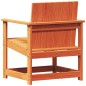vidaXL Silla de jardín madera maciza de pino marrón cera 62x55x77 cm vidaXL Silla de jardín madera maciza de pino marrón cera 62x55x77 cm