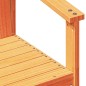 vidaXL Silla de jardín madera maciza de pino marrón cera 62x55x77 cm vidaXL Silla de jardín madera maciza de pino marrón cera 62x55x77 cm