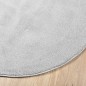 vidaXL Alfombra de pelo corto OVIEDO gris Ø 160 cm vidaXL Alfombra de pelo corto OVIEDO gris Ø 160 cm
