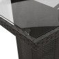 vidaXL Set de comedor de jardín 7 pzas y cojines ratán sintético negro vidaXL Set de comedor de jardín 7 pzas y cojines ratán sintético negro