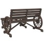 vidaXL Juego de muebles de jardín 2 piezas madera maciza de abeto vidaXL Juego de muebles de jardín 2 piezas madera maciza de abeto