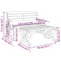 vidaXL Juego de muebles de jardín 2 piezas madera maciza de abeto vidaXL Juego de muebles de jardín 2 piezas madera maciza de abeto
