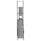 vidaXL Set de muebles de baño 3 pzas madera contrachapada gris sonoma
