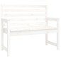 vidaXL Juego de comedor de jardín 4 piezas madera maciza pino blanco vidaXL Juego de comedor de jardín 4 piezas madera maciza pino blanco