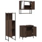 vidaXL Set de muebles baño 3 pzas madera contrachapada roble marrón vidaXL Set de muebles baño 3 pzas madera contrachapada roble marrón