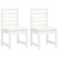 vidaXL Juego de comedor de jardín 4 piezas madera maciza pino blanco vidaXL Juego de comedor de jardín 4 piezas madera maciza pino blanco
