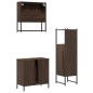 vidaXL Set de muebles baño 3 pzas madera contrachapada roble marrón vidaXL Set de muebles baño 3 pzas madera contrachapada roble marrón