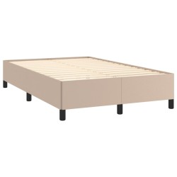vidaXL Estructura de cama cuero sintético color capuchino 120x190 cm