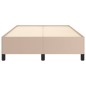 vidaXL Estructura de cama cuero sintético color capuchino 120x190 cm vidaXL Estructura de cama cuero sintético color capuchino 120x190 cm