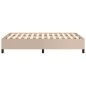 vidaXL Estructura de cama cuero sintético color capuchino 120x190 cm vidaXL Estructura de cama cuero sintético color capuchino 120x190 cm