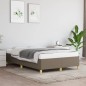 vidaXL Estructura de cama tela gris taupe 120x190 cm vidaXL Estructura de cama tela gris taupe 120x190 cm
