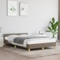 vidaXL Estructura de cama con cabecero tela gris taupe 120x190 cm vidaXL Estructura de cama con cabecero tela gris taupe 120x190 cm