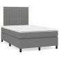 vidaXL Cama box spring con colchón y LED tela marrón oscuro 120x190 cm vidaXL Cama box spring con colchón y LED tela marrón oscuro 120x190 cm