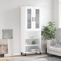 vidaXL Aparador alto madera contrachapada blanco 69,5x34x180 cm vidaXL Aparador alto madera contrachapada blanco 69,5x34x180 cm