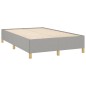 vidaXL Cama box spring con colchón y LED tela gris claro 120x190 cm vidaXL Cama box spring con colchón y LED tela gris claro 120x190 cm