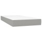 vidaXL Cama box spring con colchón y LED tela gris claro 120x190 cm vidaXL Cama box spring con colchón y LED tela gris claro 120x190 cm