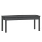 vidaXL Juego de comedor de jardín 4 piezas madera maciza pino gris