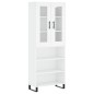 vidaXL Aparador alto madera contrachapada blanco 69,5x34x180 cm vidaXL Aparador alto madera contrachapada blanco 69,5x34x180 cm